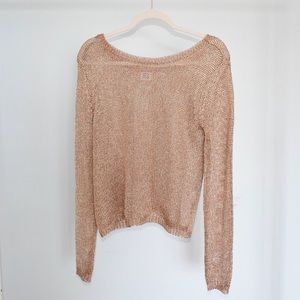 Nordstrom Gold Knit Sweater
